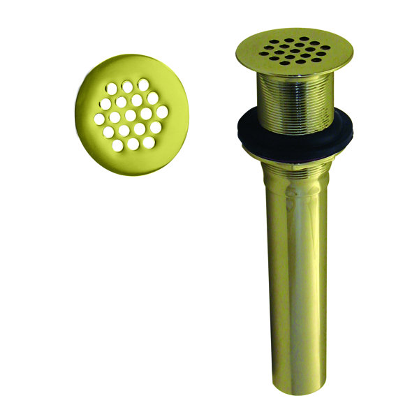 Westbrass Grid Strainer 1.25" Grid Bathroom Sink Drain with Overflow